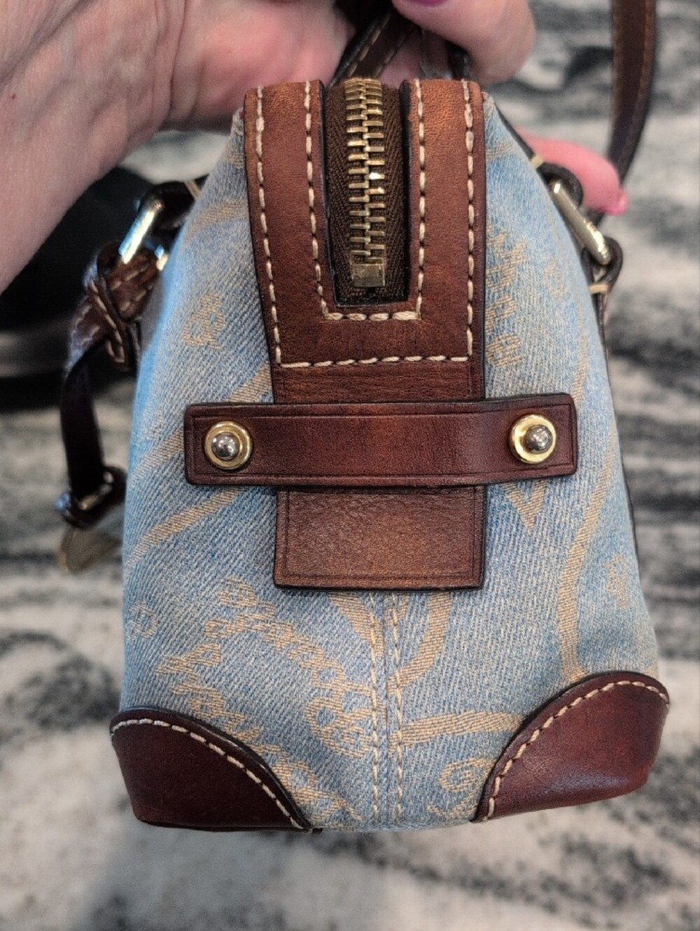 Dooney & Bourke Anniversary Signature Hearts Mini Tote - Picture 6 of 10
